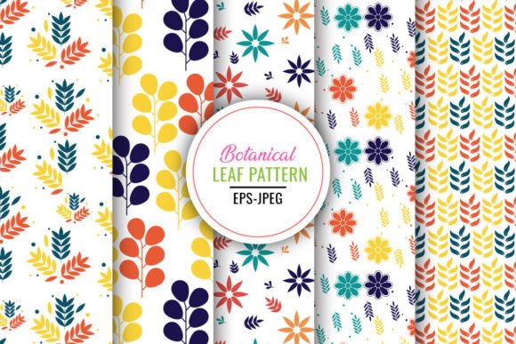 Download Seamless Botanical Leaf Pattern - Leaf pattern Collection