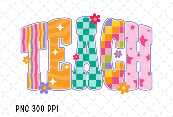 Download Retro Teach Teacher Back to School PNG - Retro Collection