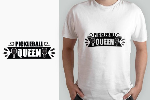Download Pickleball Queen Retro T-shirt Design - Retro Collection