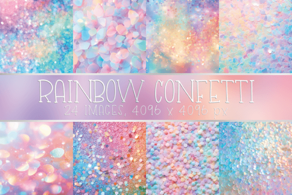 Download Rainbow Pastel Confetti Backgrounds - Confetti backgrounds Collection
