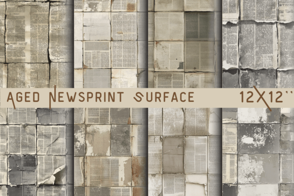 Download Aged Newsprint Surface Papers - Premium Resources
