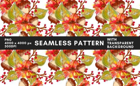 Download Autumn Flowers PNG Pattern Background 3 - Png pattern Collection