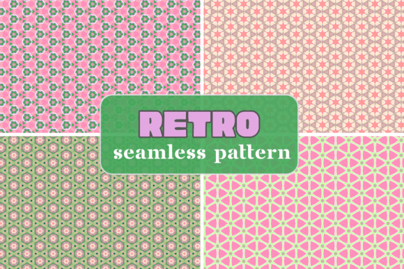 Download Pastel Geometrical Retro Tile Patterns - Retro Collection