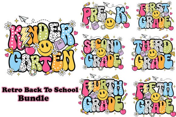 Download Retro Back to School Coquete PNG Bundle - Retro Collection