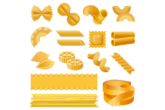 Download Fusilli Pasta Penne Mockup Set - Penne Collection